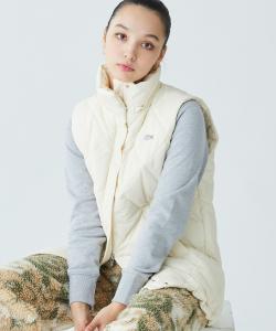 Водоотталкивающий объемный стеганый жилет со стоячим воротником / съемный капюшон, снимаемый в двух направлениях