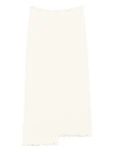 Юбка миди асимметричного кроя Jil Sander, нейтральный