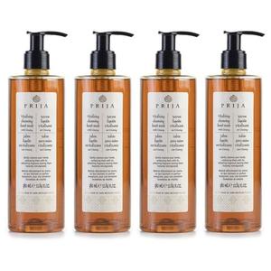 Жидкое мыло с экстрактом женьшеня, с помпой, 4x380 мл Prija