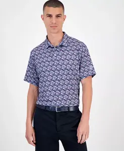 Мужская поло с геометрическим принтом по всей поверхности Pga Tour, синий