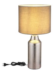 Настольная лампа "Elden" серебристо-серого цвета - (В)61 x Ø 30,5 см