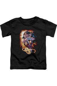 Футболка с коротким рукавом для малышей Wonder Woman из Лиги Справедливости Америки Gildan, черный