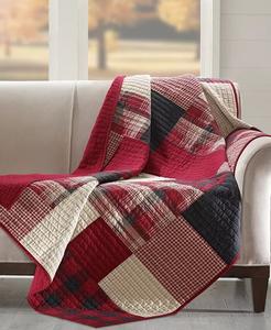 Стеганое покрывало в стиле пэчворк, 50 x 70 дюймов Woolrich, красный