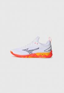 Кроссовки Mizuno WAVE LUMINOUS 3, White/Fiery Coral/Citrus/White