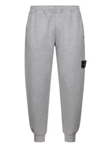 Спортивные штаны с нашивкой-логотипом Stone Island, серый