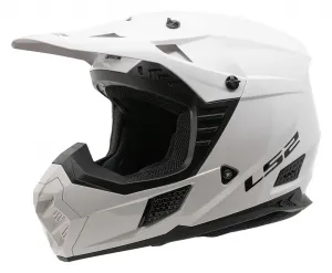 Внедорожный шлем LS2 Coz Solid LS2 Helmets, жемчужно-белый