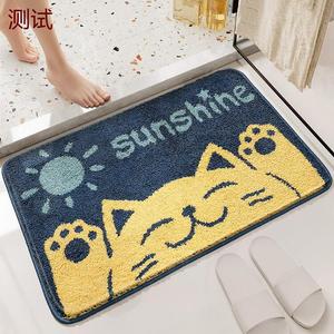 Dajiang Ковер 50х80 см для ванной комнаты и прихожей, быстросохнущий, с рисунком кошки, набор 2 шт