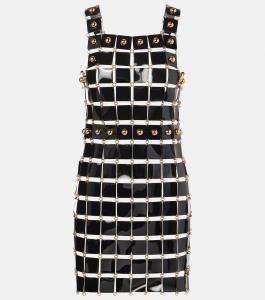 Мини-платье со стразами Rabanne, черный