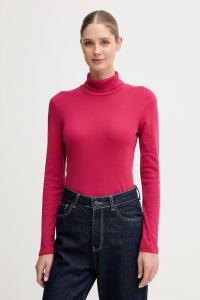 Хлопковый лонгслив United Colors Of Benetton, розовый