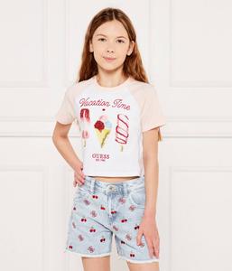 Футболки Cropped fit Guess, белый