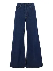 Джинсы с широкими штанинами из хлопковой смеси AGOLDE, синий