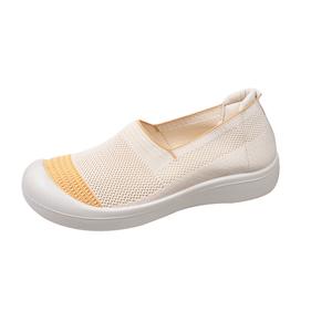 WUJI Дышащие противоскользящие и износостойкие женские низкие кеды желтого цвета, цвет Yellow