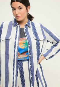 Блузка на пуговицах Studio Untold, темно-синий