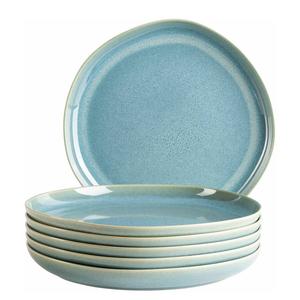 Тарелка Mäser Cordelia 6er-Set, керамика - небесно-голубой