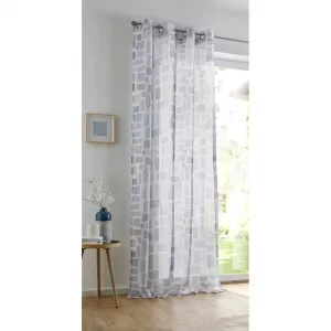 Штора Glen с люверсами, 1 шт., современный акварельный дизайн, акварельные краски Kutti, Grau, offwhite, taupe