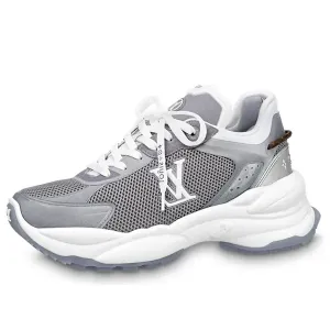 Кроссовки run 55 sneakers 'grey silver' Louis Vuitton, серебряный