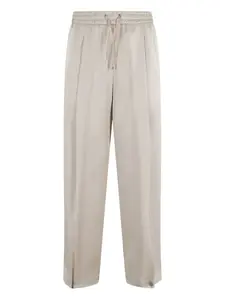 Плиссированные брюки со шнурком Herno, нейтральный