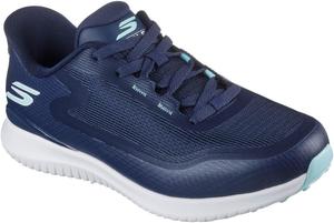 Женские кроссовки для гольфа Skechers Flight Slip-in без шипов, темно-синий