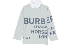 Футболка детская Burberry с принтом, зеленый