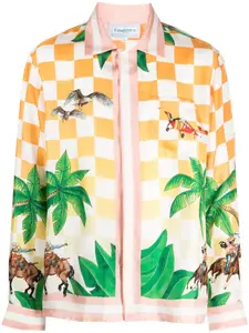 Шелковая рубашка Tennis Club CASABLANCA, оранжевый