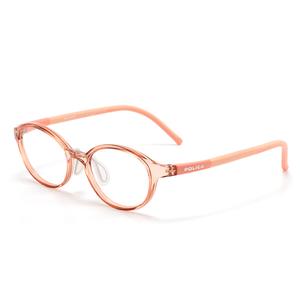 Police Пластиковая круглая оправа для очков детская синяя, VK167K-07PH/Transparent Orange Red