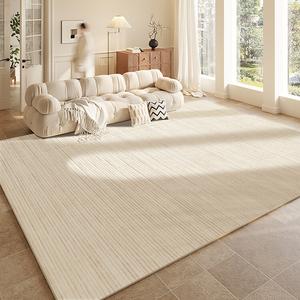 Budis Ковер 200х400 см для гостиной, водостойкий и нескользящий, кремовый, моющийся и устойчивый к пятнам, Fengxiang07