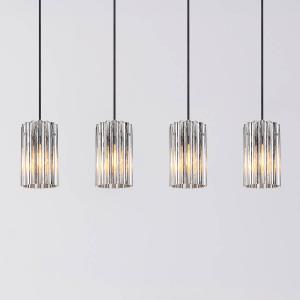 Подвесной светильник Globo Lighting Cayden Typ B, прозрачное стекло / железо - 4 лампы