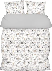 Комплект постельного белья , постельное белье 155x220 см с гостиничной застежкой, включая пододеяльник 155x220 см и 2 наволочки 80x80 см, лето и зима Amilian