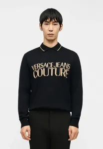 Джемпер с логотипом Versace Jeans Couture, Black/Gold-Coloured
