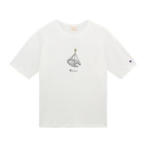 Футболка унисекс Champion с принтом "Рабочий" белая