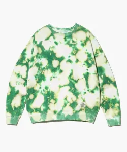 Футболка с круглым вырезом и флисовой подкладкой CUBE SUGAR/Cube Sugar с принтом в стиле тай-дай (женская) Gsc Womens Select, цвет Green