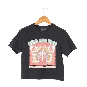 Кроп-топ Wild and free butterfly Simply Sage Market, Pepper