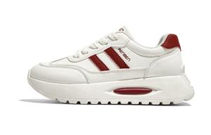 Износостойкие, нескользящие, низкие повседневные туфли для женщин RENBEN, White Red