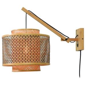 Настенный светильник GOOD&MOJO Bhutan Typ B, бамбук - черный / бежевый