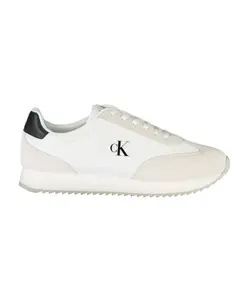 Белые кожаные мужские кроссовки Calvin Klein, белый