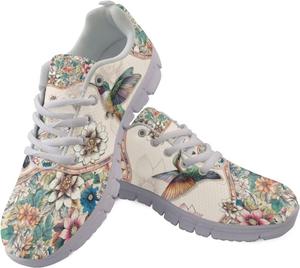Женские ботинки POLERO в стиле бохо, легкие кроссовки на шнуровке, повседневная обувь для мужчин, размеры EU35-45, UK2.5-10, Boho Hummingbird