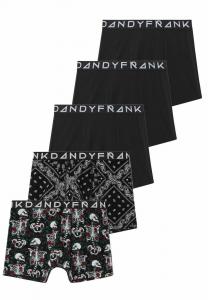 Брюки 5-PACK BONEFIDE LOVER BOXER BRIEF Frank Dandy, черный