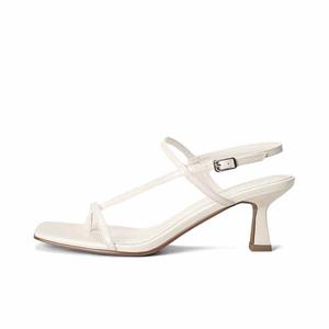 SHOEMAKER QUEEN Женские сандалии на одной застежке молочно-белые, цвет Milk White