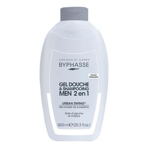 Гель для душа и шампунь для волос Urban Swing для мужчин Byphasse, 600 мл