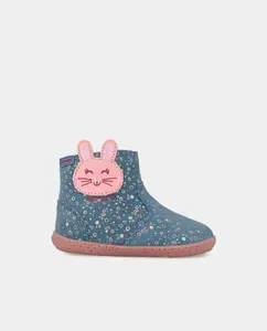 Детские ботинки из кожи, учитывающие естественное развитие стопы Garvalín, синий