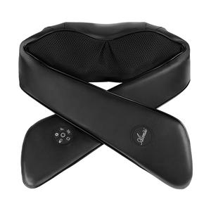 Массажер для шеи, электрическая массажная накидка с разминанием для плеч, поясницы и спины S6 AIVEISI, черный