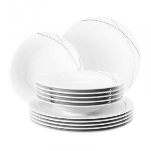 Сервиз Trio Highline 12 предметов Seltmann Weiden, белый черный