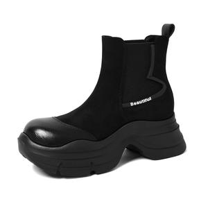 CAMEIDO Короткие ботинки челси женские черные