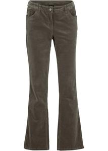 Брюки bootcut из эластичного вельвета Bpc Bonprix Collection, зеленый