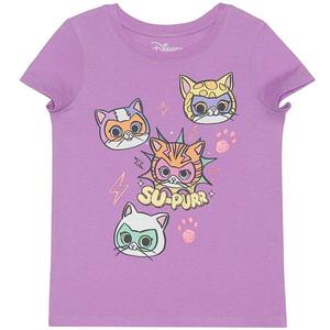 Футболка с принтом Super Kitties для девочек 4-12 лет Jumping Beans