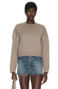 Толстовка с круглым вырезом Saint Laurent, цвет Mastic