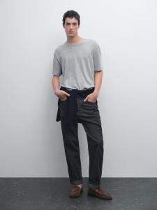 Джинсы Selvedge Fit Massimo Dutti, Charcoal