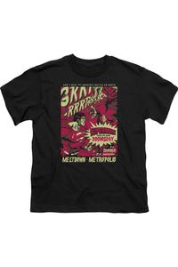 Футболка с коротким рукавом для детей "Superman: Метрополис в опасности" Gildan, черный