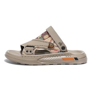 NANJIREN Пляжные сандалии мужские черно-коричневые хаки, цвет Khaki