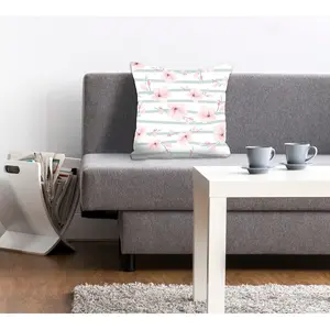 Декоративная подушка queence Lykke с изящными лепестками цветов Queence, Rosa + bedruckt